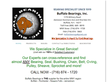 Tablet Screenshot of buffalobearings.com